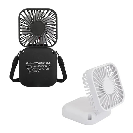 Folding Mini Box Lanyard Fan