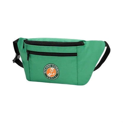 RPET Sublimation 600D Boxy Waist Bag w/ 3 Pockets 13.4x6x3.7
