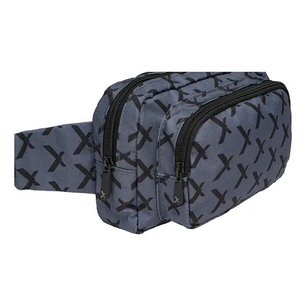 Rectangular Fanny Pack w/ 2 Pockets - Custom Logo 8.5x3.5x5.