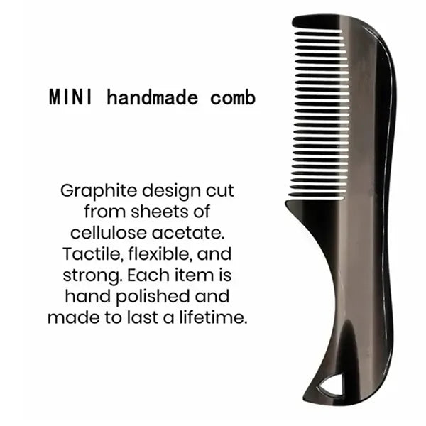 Plastic Mini Mustache Comb