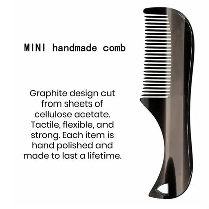 Plastic Mini Mustache Comb