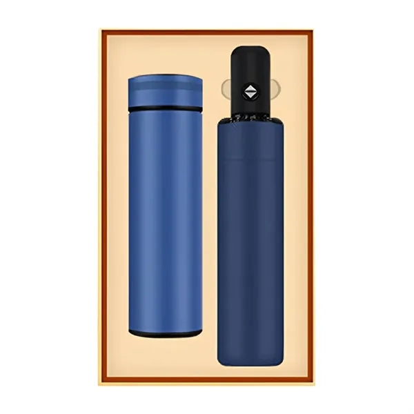 2-in-1 High Quality Umbrella and Thermos Business Gift Set