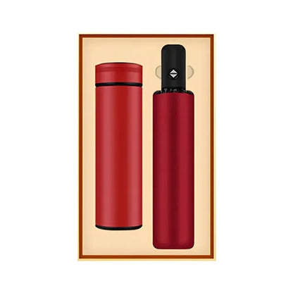 2-in-1 High Quality Umbrella and Thermos Business Gift Set