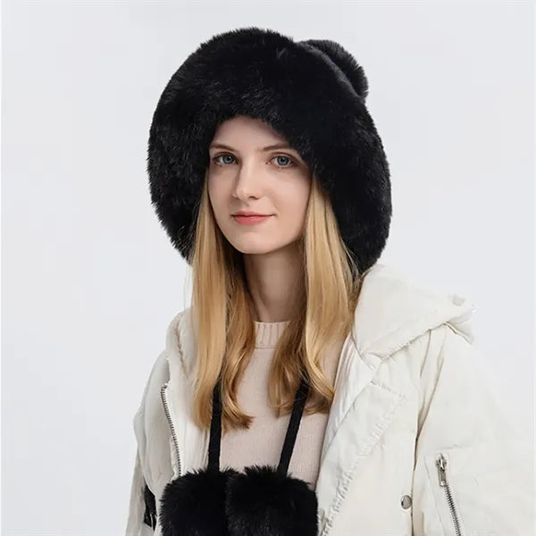 Women Winter Wool Cover Ear Hat