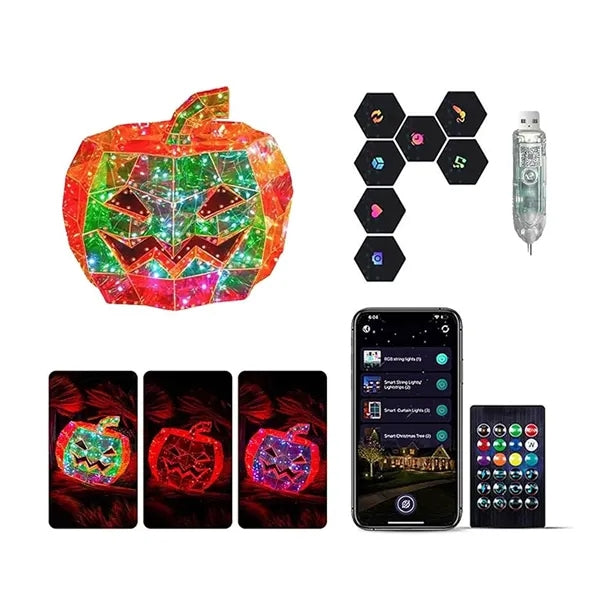 Halloween pumpkin light with app control