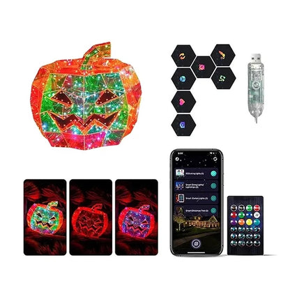 Halloween pumpkin light with app control