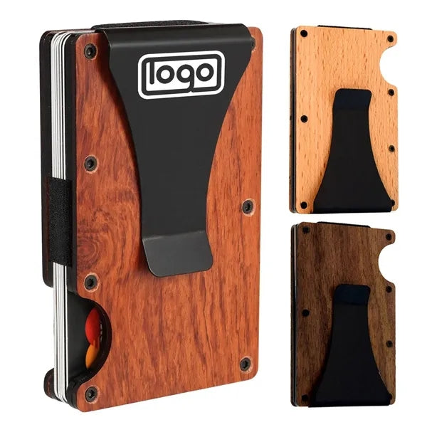 Card Box with Solid Wood Aluminum Alloy