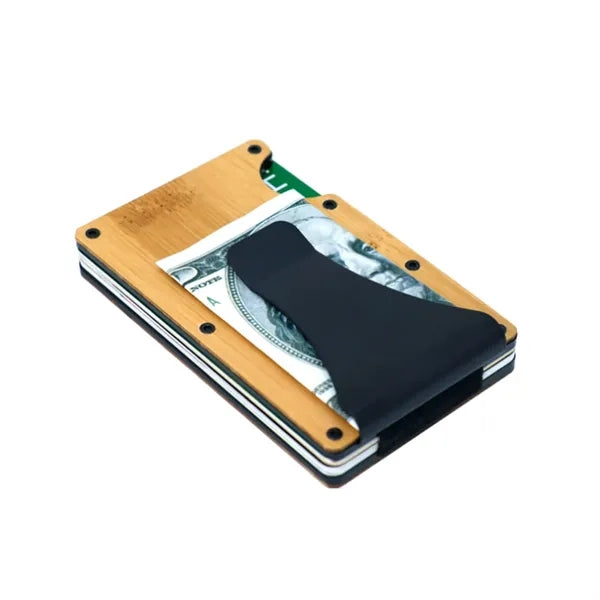 Card Box with Solid Wood Aluminum Alloy
