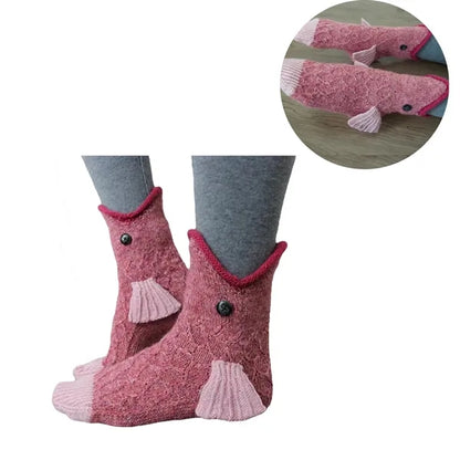 Knit Crocodile Socks