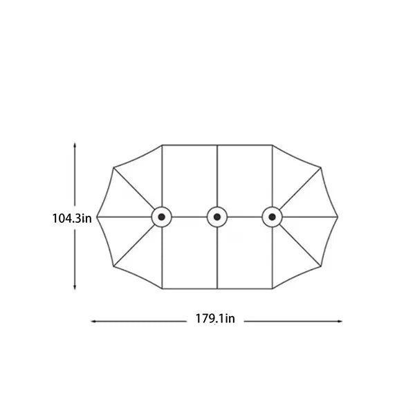 Outdoor Solar Parasol