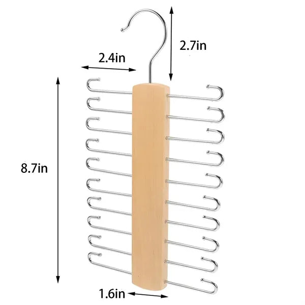Solid Wood Multi-Functional Hanger