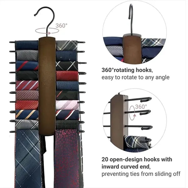 Solid Wood Multi-Functional Hanger