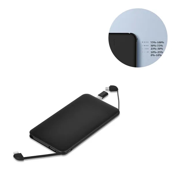 5000mAh Power Bank w/ Charging Cable