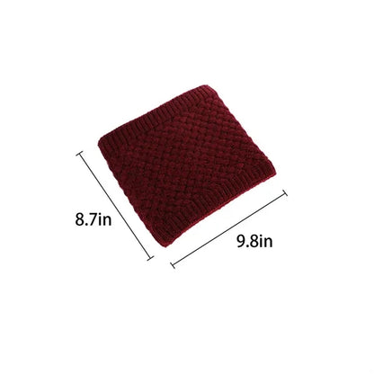 Winter knitted wool collar