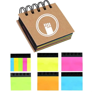 Kraft Paper Spiral Notebook with Sticky Note
