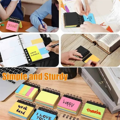 Kraft Paper Spiral Notebook with Sticky Note