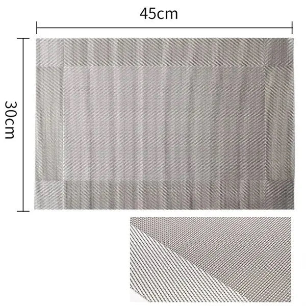 PVC Single Frame Insulated Non-washable Table Mat