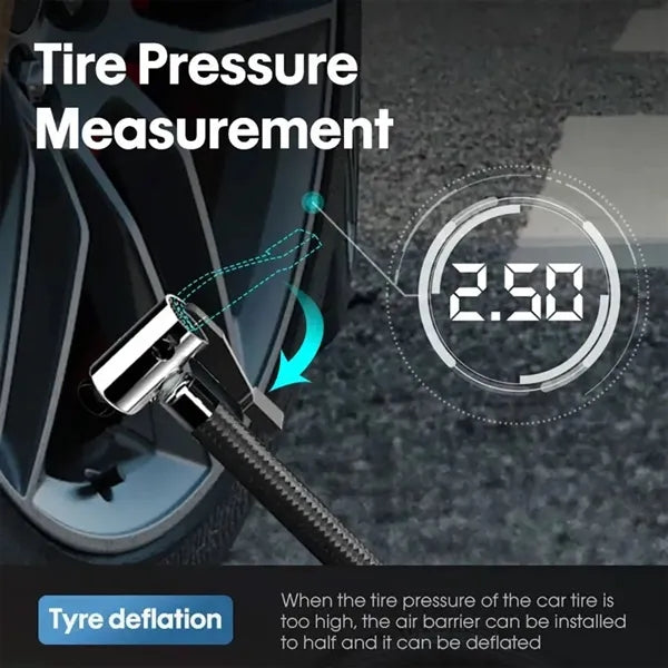 Digital Display Pointer Car Tire Air Pump