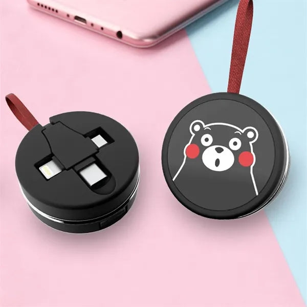 Portable Unilateral Retractable 3-in-1 Charging Cable