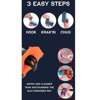 Portable hole opener w/ keychain