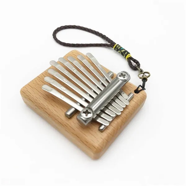 Mini Thumb Piano 8Keys Wooden MusicalInstrument Kid Toy