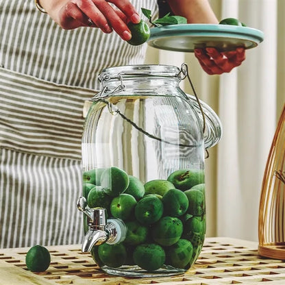 170oz Glass Jar with Tap