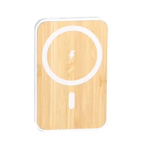 Bamboo USB Wireless Magnetic Charging Power Bank
