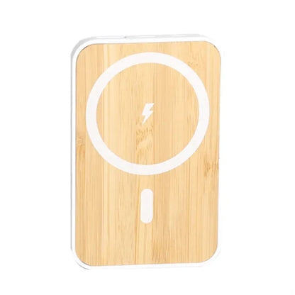 Bamboo USB Wireless Magnetic Charging Power Bank