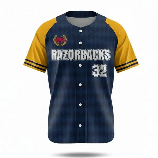 Men's Sublimated Full-Button Baseball Jersey 200G Interlock