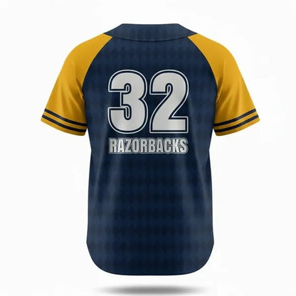 Men's Sublimated Full-Button Baseball Jersey 200G Interlock