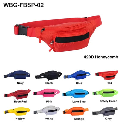 Waist Bag w/ 2 Pockets - Custom Logo 11x3x5 in