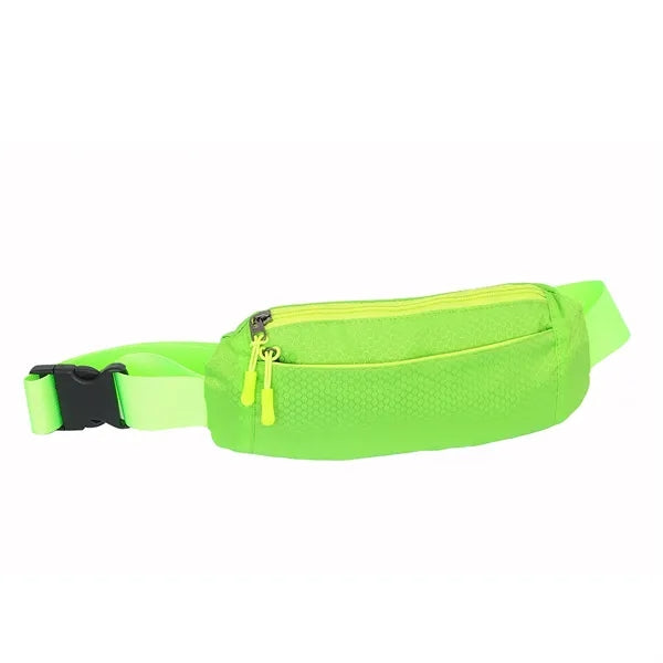 Oval Running Belt w/ 2 Pockets - Custom Logo 10.5x2.5x5 in