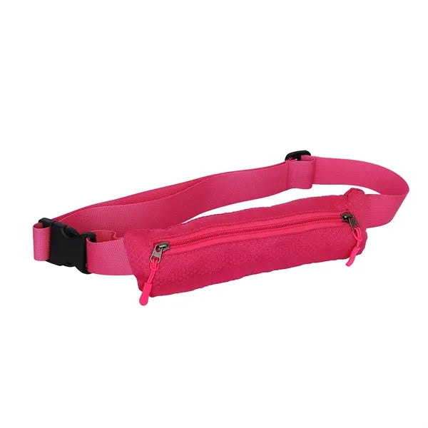 Rectangular Running Belt w/ 1 Pocket - Custom Logo 11x1x3.4