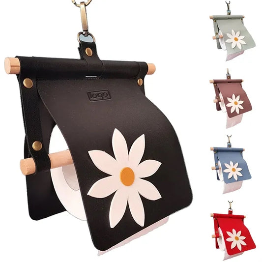 PU Leather Paper Towel Holder