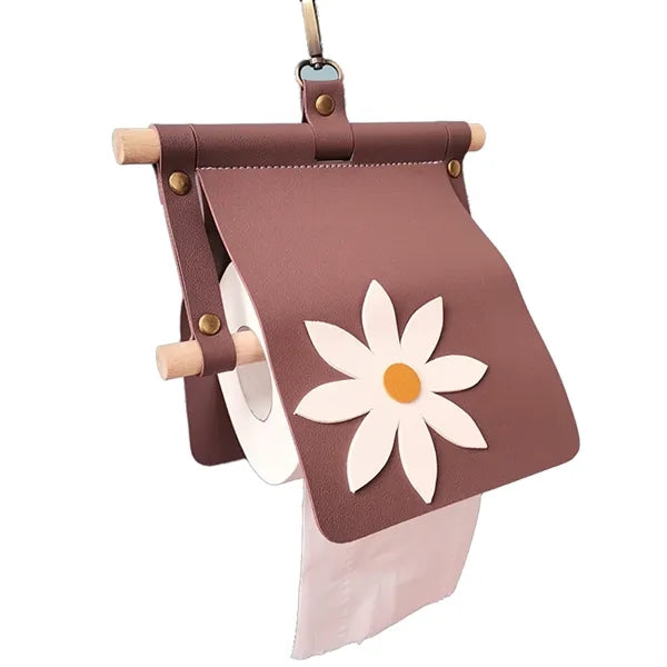 PU Leather Paper Towel Holder