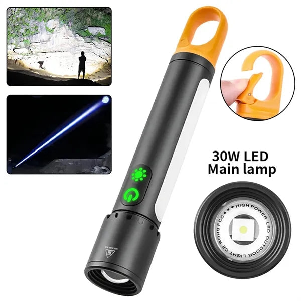 Multi Functional Metal Flashlight