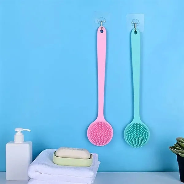 Long Handled Silicone Bath Scrub Brush