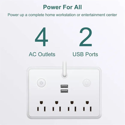 USB Charging Power Strip Light
