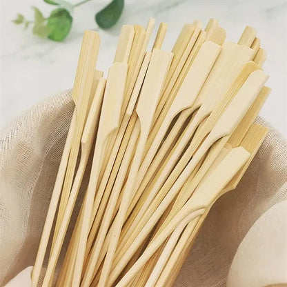 100Pcs Disposable Bamboo Skewers