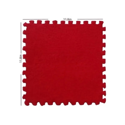 Suede Stitching Floor Mat