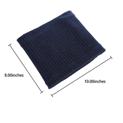 Winter Knitted Plush Lined Neck Warmer Scarf