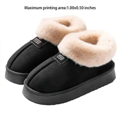 Winter Women Anti Slip Plush Fleece Slipper