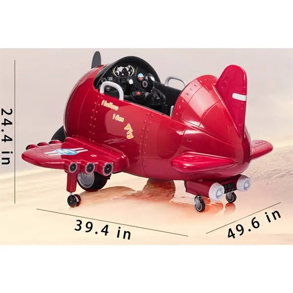 Kids Electric Ride-On Airplane Car Remote Control Toy