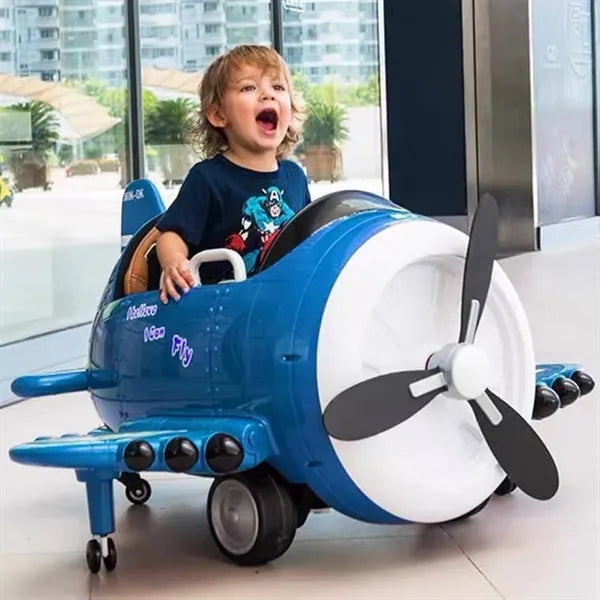 Kids Electric Ride-On Airplane Car Remote Control Toy