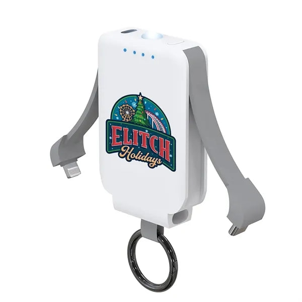 Keychain Power Bank with Flashlight