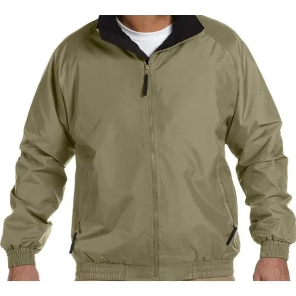 Harriton Fleece-Lined Nylon Jacket