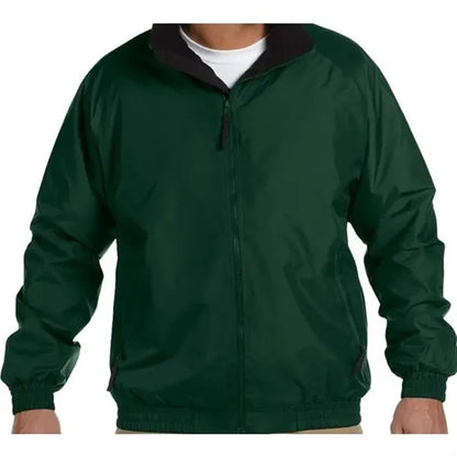 Harriton Fleece-Lined Nylon Jacket