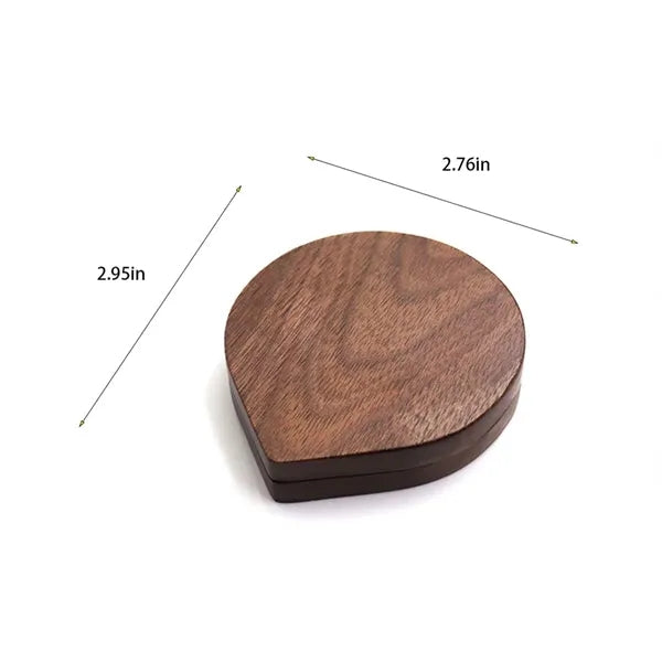 Wooden high-definition magnetic rotating makeup mirror