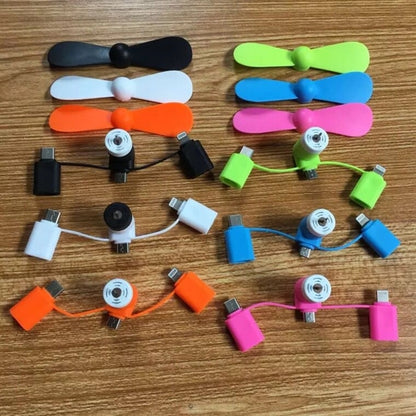 3-In-1 USB Cellphone Fan