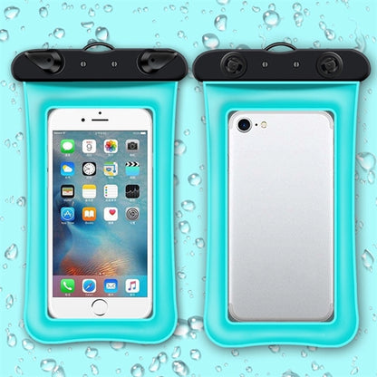 Inflatable transparent waterproof phone bag